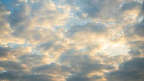 Gradient Overlay Orange Sky Evening Sunset Sunrise Pastel Soft Effect Stock Photos