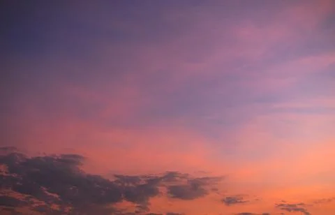 Gradient Overlay Orange Sky Evening Sunset Sunrise Pastel Soft Effect 写真素材