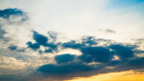 Gradient Overlay Orange Sky Evening Sunset Sunrise Pastel Soft Effect Stock-Fotos