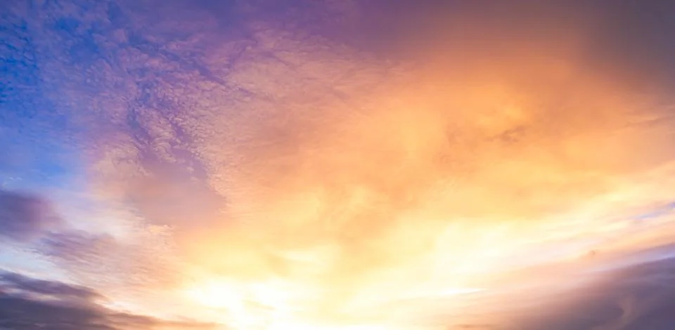 Gradient Overlay Orange Sky Evening Sunset Sunrise Pastel Soft Effect 写真素材
