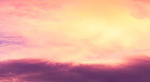 Gradient Overlay Orange Sky Evening Sunset Sunrise Pastel Soft Effect Stock-Fotos