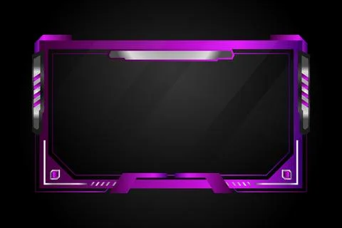 Gradient overlay stream esport gaming panel design Stock Illustration