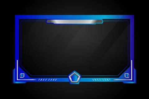 Gradient overlay stream esport gaming panel concept Stock Illustration
