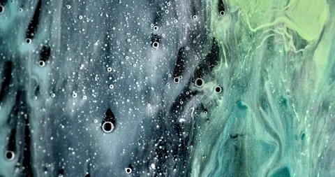 Gradient Paint With Bubbles Flowing Vertically Stock Footage 279656148