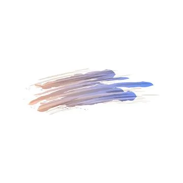 Gradient pastel brush stroke art vector isolated Stock Illustration