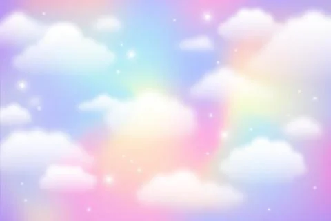 Gradient pastel sky background Illustrazione stock