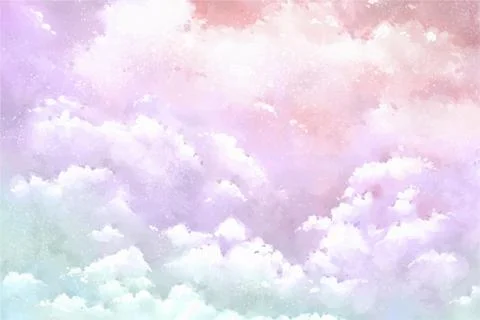 Gradient pastel sky background Illustrazione stock
