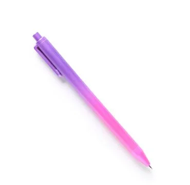 Gradient pen on white background Stock Photos