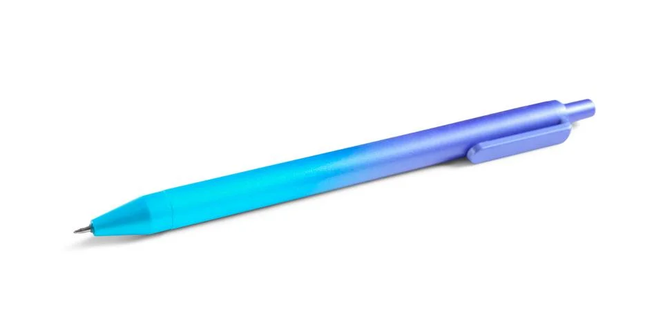 Gradient pen on white background Stock Photos