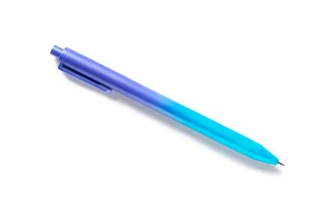Gradient pen on white background Stock Photos