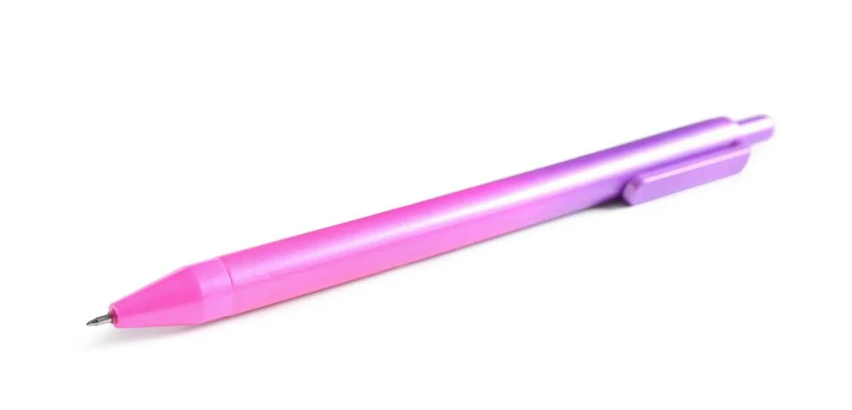 Gradient pen on white background Stock Photos