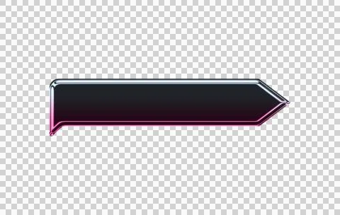 Gradient pink and black striped ribbon with wavy edge pattern transparent Illustrazione stock