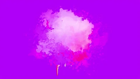 Gradient Pink and Purple Ink Splatter Animation. Abstract Ink Brush Strokes.  Stock Footage 219430739