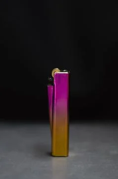 Gradient pink lighter on a dark background Stock Photos