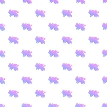 Gradient pink purple fluid blobs seamless pattern Stock Illustration
