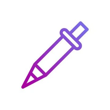 Gradient pipettes tool icon for laboratory use Ilustração Stock