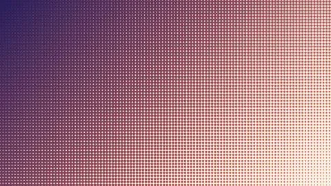 Gradient pixelated dots background with purple pink yellow transition Ilustración de archivo
