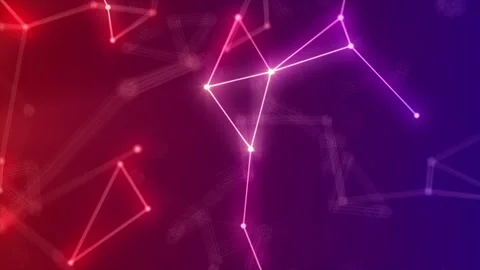 Gradient plexusAbstract digital plexus background of shining lines and dots. Stock Footage 248060697