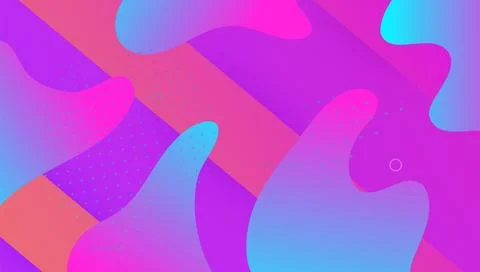 Gradient Poster. Dynamic Background. Cool Neon Layout. Mobile Pa Stock Illustration