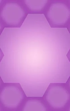 Gradient purple 3D hexagon pattern frame with copy space Illustrazione stock
