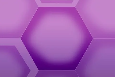 Gradient purple 3D hexagon shape pattern for abstract background 스톡 일러스트