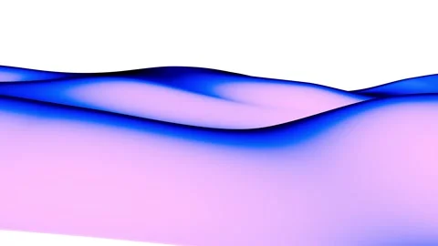 Gradient Purple and Blue Liquid Wave Animation. Elegant Background. 4K Stock Footage 191004169