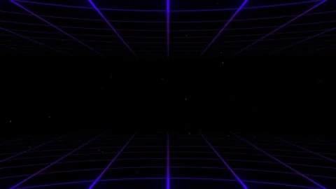 Gradient purple grid. infinite zoom. Seamless Looping Stock-Footage 263386031