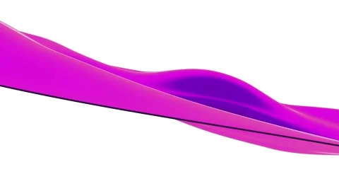 Gradient Purple Liquid Wave or Silk Texture Luxury Cloth Animation. 4K Stock Footage 191004182