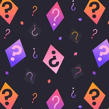 Gradient question mark pattern design Stock Illustration