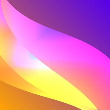 Gradient rainbow aurora. elegant three dimensions background Stock Illustration