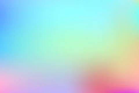 Gradient rainbow background of princess, unicorn, mermaid. Iridescent abstract Stock Illustration