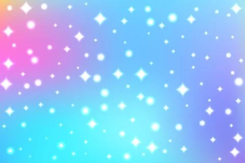 Gradient rainbow background of princess, unicorn, mermaid. Iridescent abstract Stock Illustration