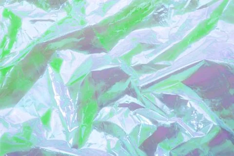  gradient rainbow light refraction  overlay effect on crumpled paper background Foto stock