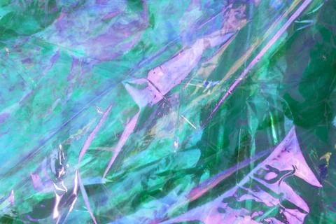  gradient rainbow light refraction  overlay effect on crumpled paper background Stock Photos