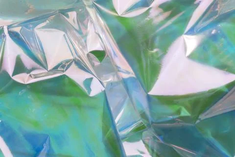  gradient rainbow light refraction  overlay effect on crumpled paper background Stock Photos