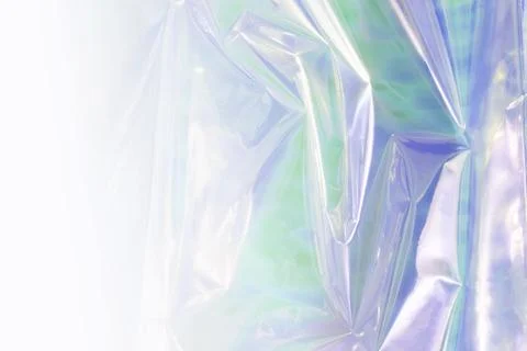  gradient rainbow light refraction  overlay effect on crumpled paper background Foto stock