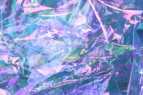  gradient rainbow light refraction  overlay effect on crumpled paper background Stock Photos