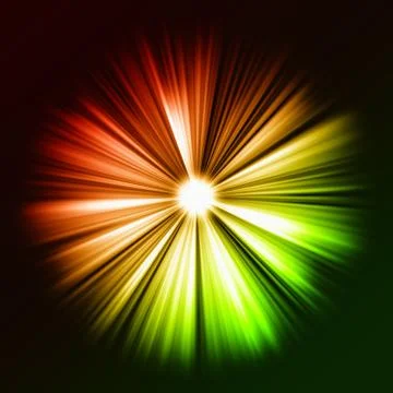 Gradient rays of light: shining star Stock Illustration