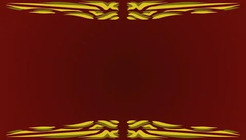 A gradient red abstract background illustration with a yellow frame. Perfec.. Stock Illustration
