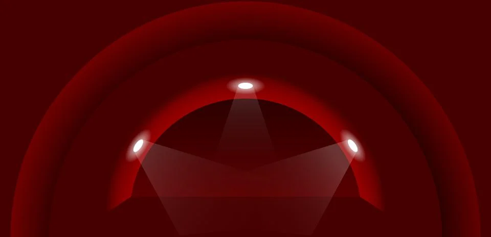 Gradient red background empty space studio room for display ad product Stock Illustration
