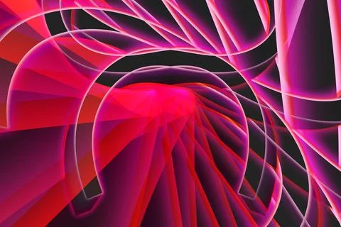 Gradient red color modern trendy wavy with 3d lines creative with pink color Stock Illustration