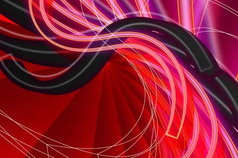 Gradient red color modern wavy with creative abstract stylish with pink Stock Illustration