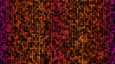 Gradient Red Orange Grid Of Circles Shiny Stars Pattern With Random Rotation Stock Illustration