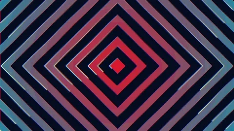 Gradient Rhombus Pattern Animation with Radio Wave Effect. Stock Footage 222094164
