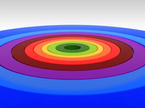 Gradient rings Stock Illustration