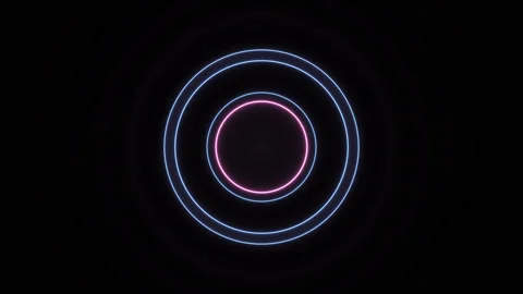 Gradient Rings of Light Stock Footage 294143236