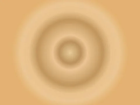 Gradient round background, beige concentric circles Stock Illustration