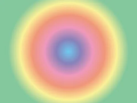 Gradient round background, multicolored concentric circles Stock Illustration