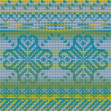 Gradient Seamless Pattern of Christmas Ugly Sweater Stock Illustration