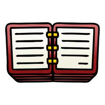 Gradient shaded cartoon stack of  diaries Illustrazione stock